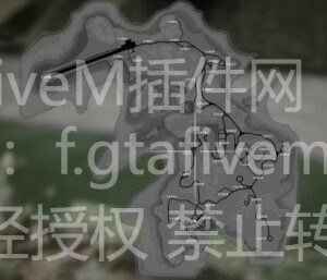 黑白深色邮政编码卫星地图和小地图 包括卡约岛和卡约桥 - FiveM插件网-FiveM插件网
