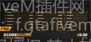 ESX NV 计分板 - FiveM插件网-FiveM插件网