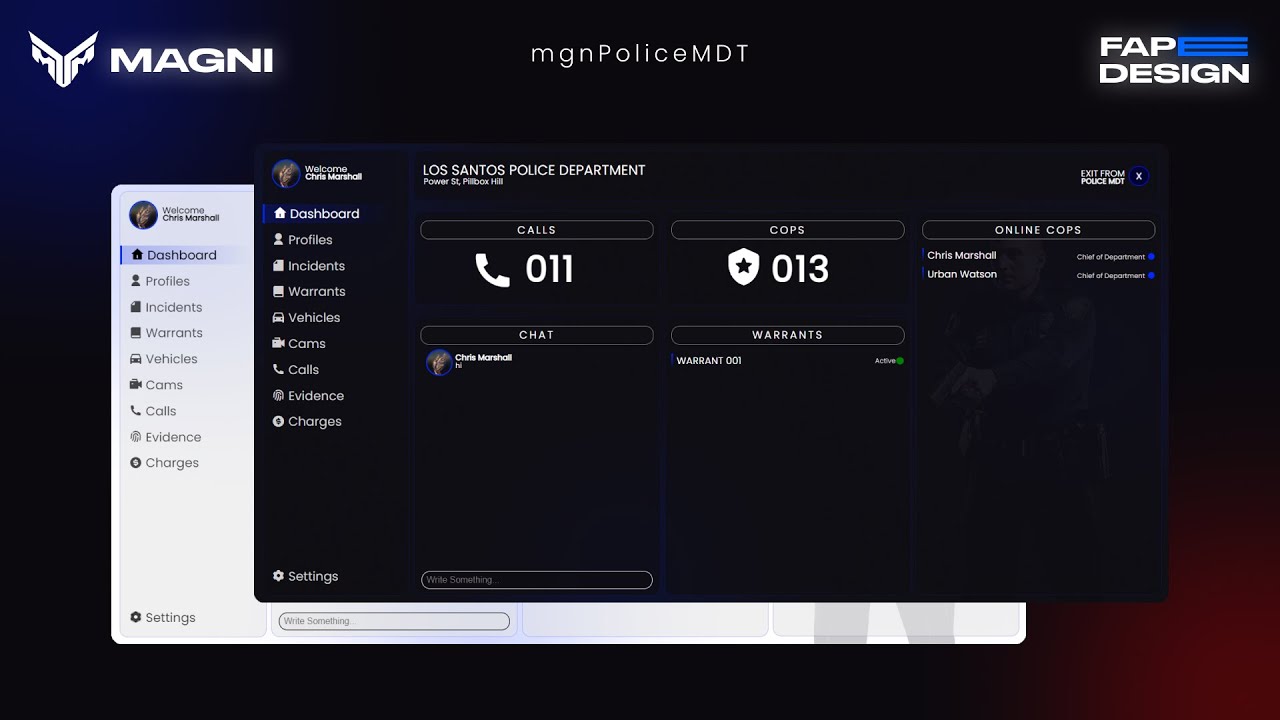 FiveM 警察MDT 高级UI Police - FiveM插件网-FiveM插件网