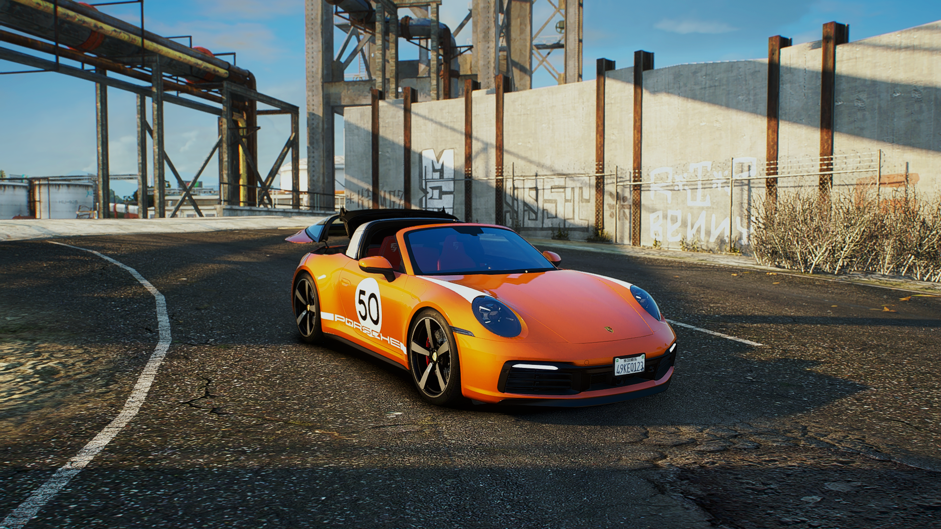 保时捷 992 Targa 4S 50号 自动敞篷 双门跑车 - FiveM插件网-FiveM插件网