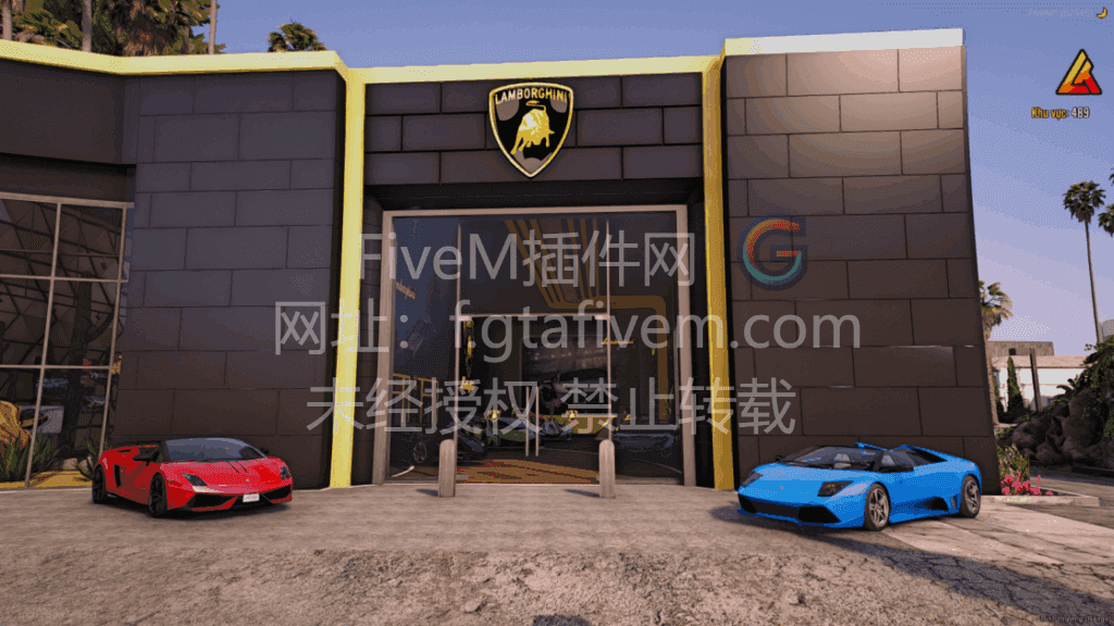 FiveM车店 兰博基尼车店地图 - FiveM插件网-FiveM插件网