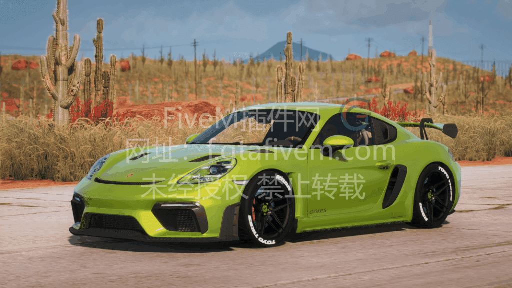 FiveM车辆 保时捷 718 GT4 RS 超精致模型 双门跑车 - FiveM插件网-FiveM插件网