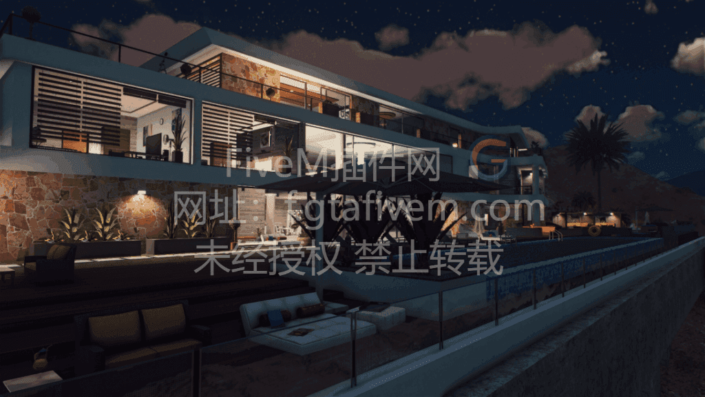 FiveM地图 桑迪海岸 沙漠超级大豪宅 别墅 - FiveM插件网-FiveM插件网