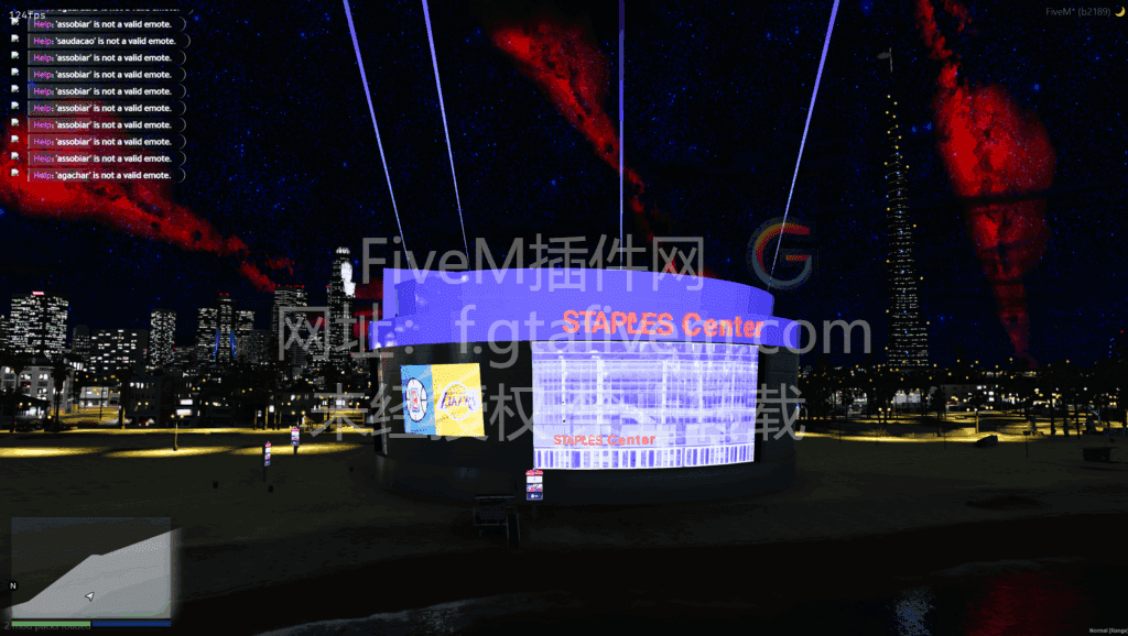FiveM地图 NBA 湖人球馆 篮球 超级稀有地图 预览 - FiveM插件网-FiveM插件网