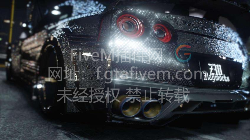 FiveM车辆 尼桑 GTR35 JDM 银色纹路 - FiveM插件网-FiveM插件网