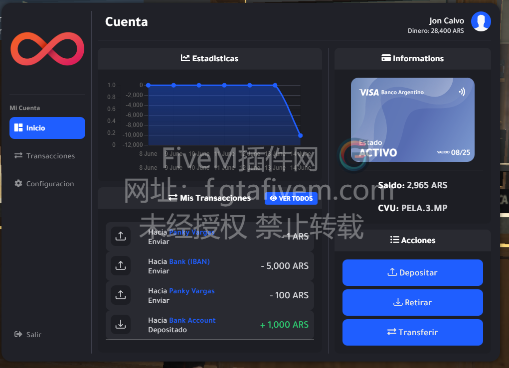 FiveM插件 OKOK银行 - FiveM插件网-FiveM插件网