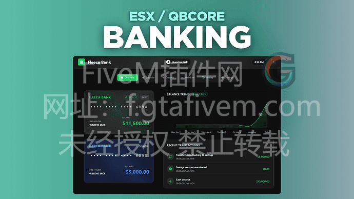FiveM插件 OMES 银行系统 QBCore ESX - FiveM插件网-FiveM插件网