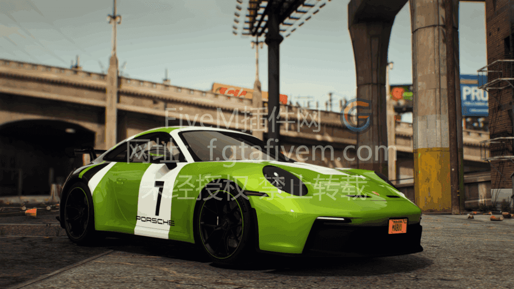 FiveM车辆 保时捷 911 GT3 勒芒涂装版 - FiveM插件网-FiveM插件网