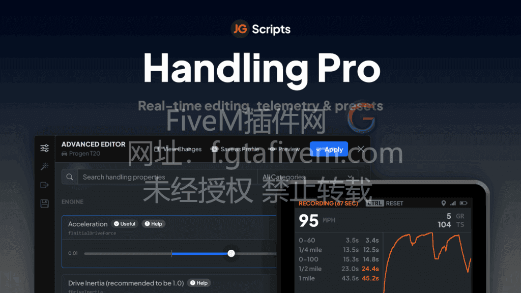 FiveM JG 车辆数据调整 1.1.0版本 - FiveM插件网-FiveM插件网