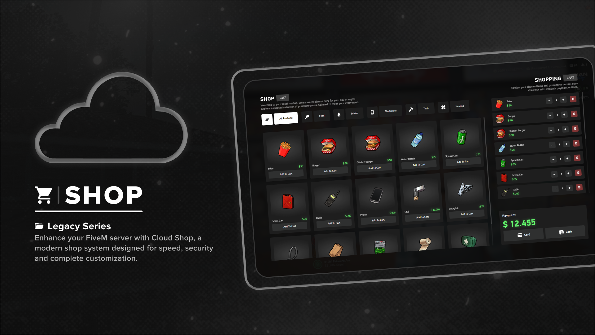 FiveM插件网 - FiveM资源网 - FiveM中文社区 - QBCore - ESX - 插件 - 地图 - 服装 - 车辆